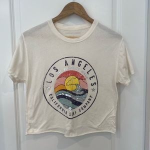 LA Graphic tee crop top size S